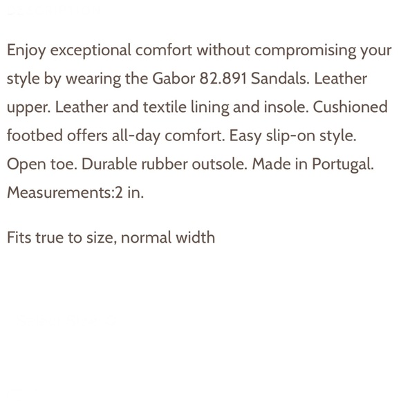 NWOB Gabor Leather Slide - Picture 17 of 17